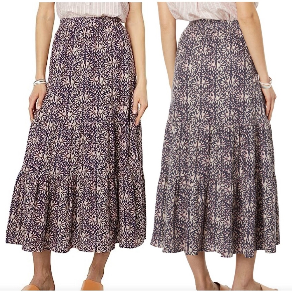 Faherty Valentina Skirt (Midnight Kurala Floral) Women's Skirt - Picture 2 of 3